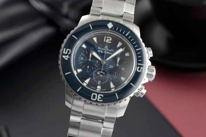  Blancpain Fifty Fathoms Flyback Chronograph 5085FB-1140-52B B&P 2016 