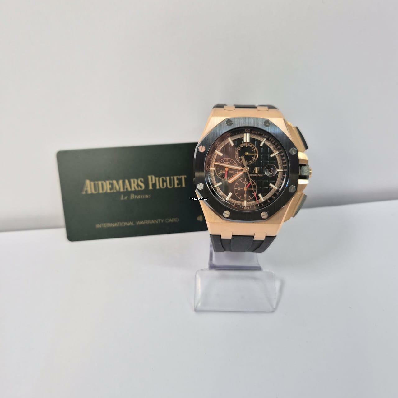 Audemars Piguet Royal Oak Offshore Chronograph Ouro Rosé 44mm Automático Completo