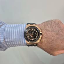 Thumbnail von Audemars Piguet Royal Oak Offshore Chronograph Ouro Rosé 44mm Automático Completo