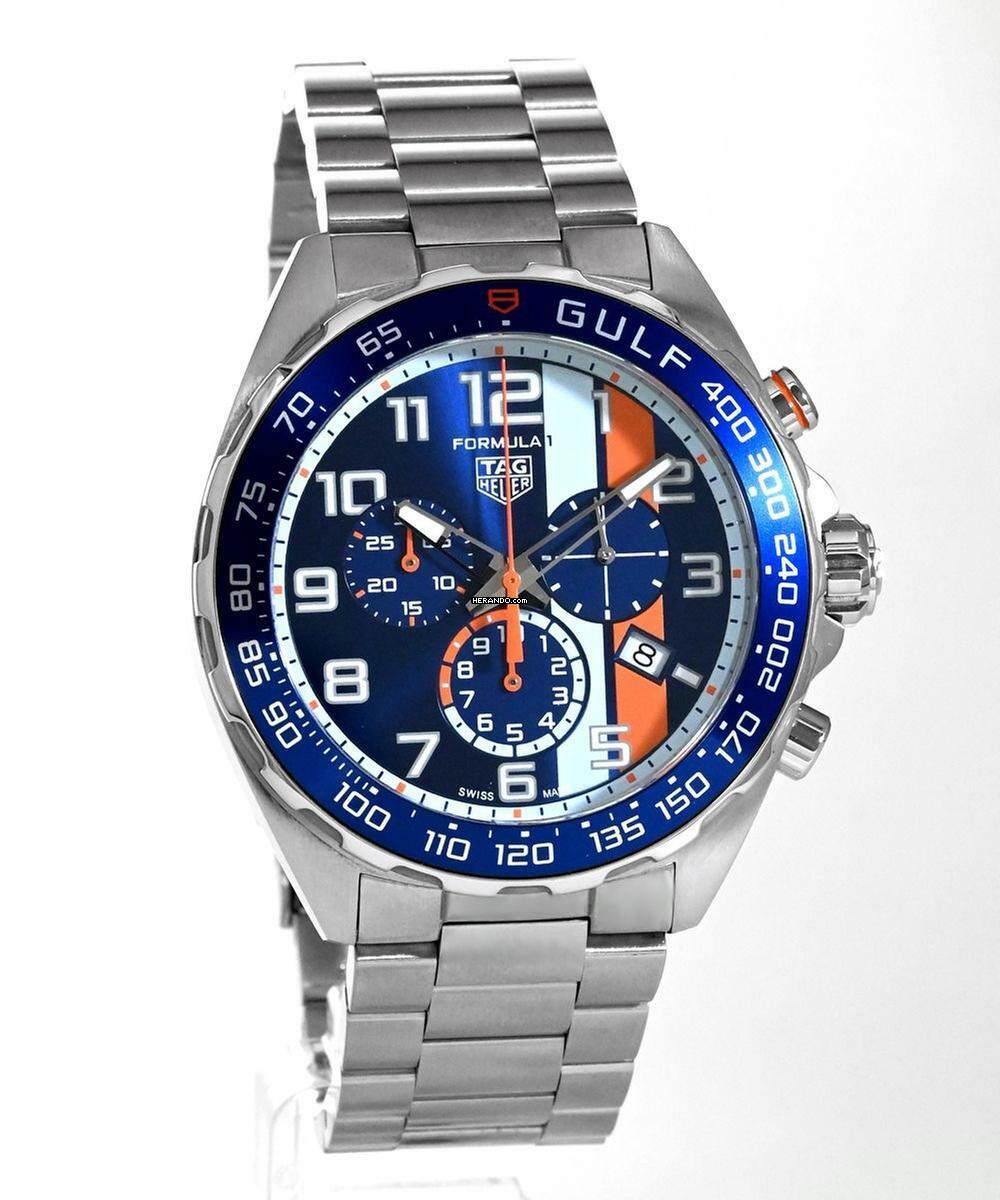 TAG Heuer Formula 1 Quarz 43mm Chronograph Gulf Special Edition Ref. CAZ101AT.BA0842