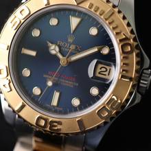 Thumbnail von Rolex Yacht-Master 35 Midsize Gold/Steel Blue Dial