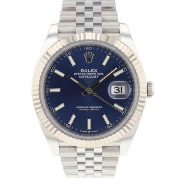  Rolex Datejust 41 Jubilee Fluted Blue Dial  