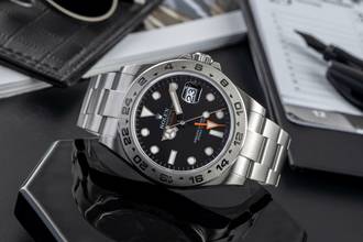 Thumbnail von Rolex Explorer II Black Dial Edelstahl Automatik Herrenuhr Ref. 216570 B&P 2015