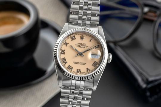  Rolex Datejust 36 Stahl / Weissgold Automatik Herrenuhr Oyster Ref. 16234 