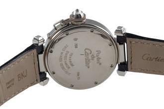 Thumbnail von Cartier Pasha 18K (0,750) Weissgold Diamant Zifferblatt Damenuhr Ref.WJ11902G