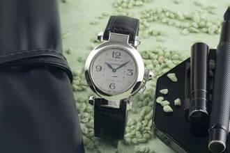 Thumbnail von Cartier Pasha 18K (0,750) Weissgold Diamant Zifferblatt Damenuhr Ref.WJ11902G