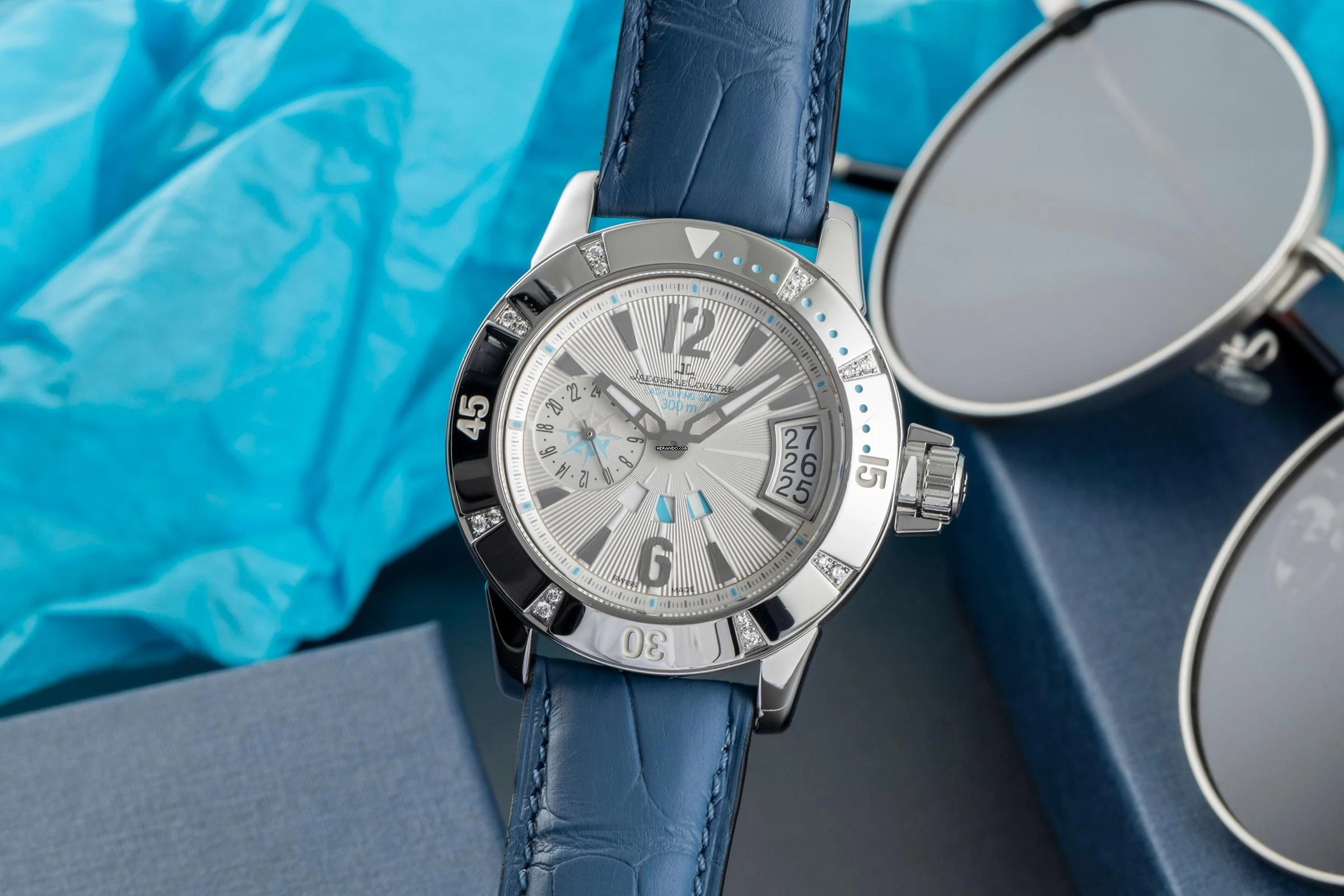 Jaeger-LeCoultre Master Compressor Diving GMT Diamonds Ref Q1898720 156.8.61