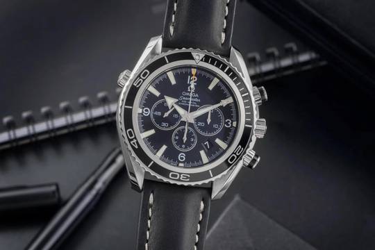  Omega Seamaster Planet Ocean Chronograph 600M Chronograph Stahl Automatik Ref. 2210.50.00  