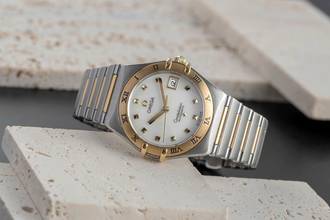 Thumbnail von Omega Constellation Ladies Stahl / Gold Automatik MOP Damenuhr Ref. 1391.71.00