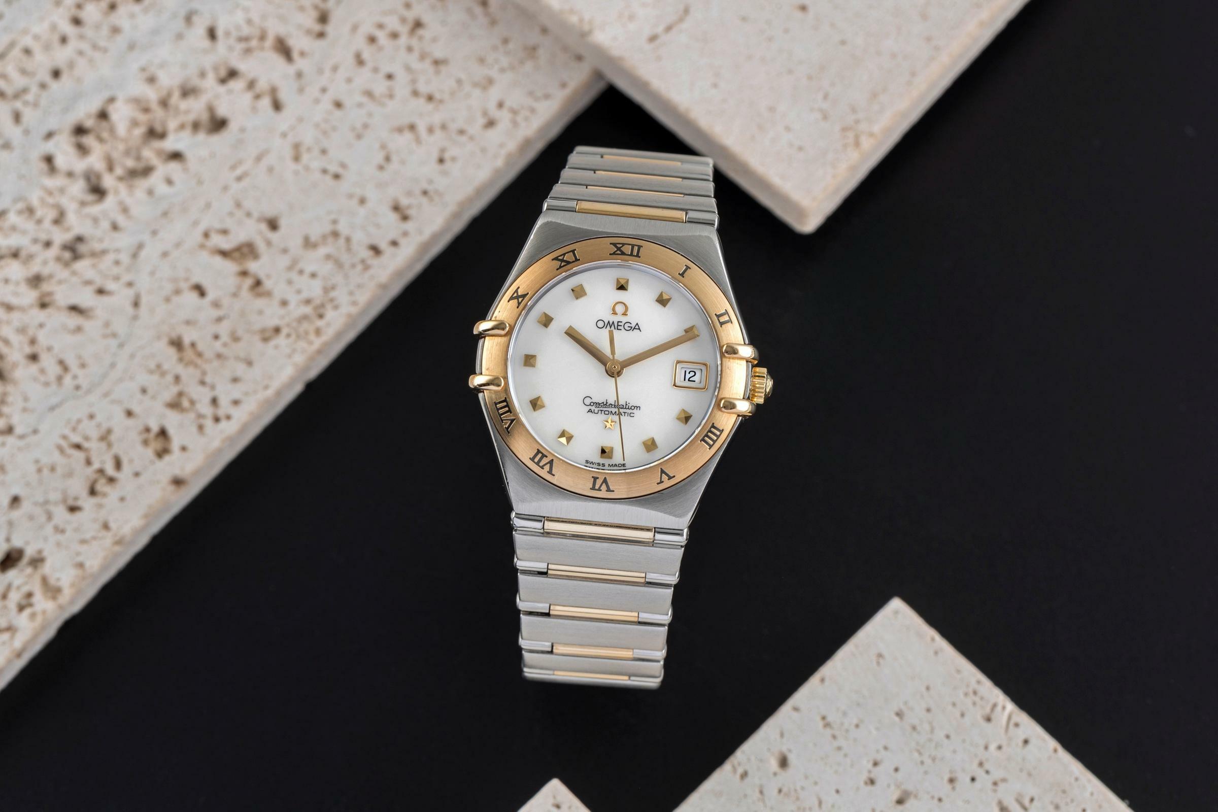Omega Constellation Ladies Stahl / Gold Automatik MOP Damenuhr Ref. 1391.71.00