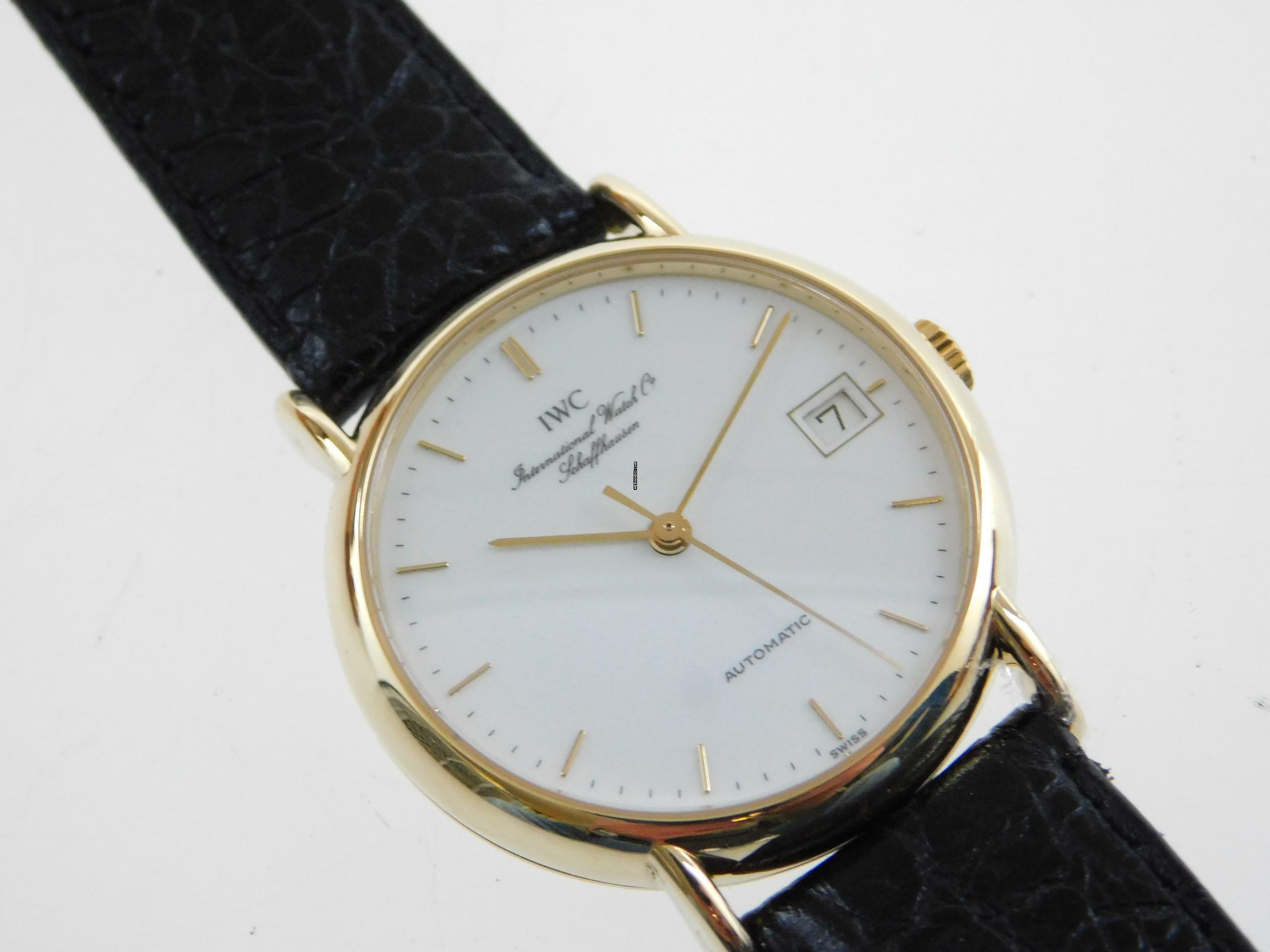 IWC Portofino Automatic 18 Karat Gelbgold 34 mm im Top Zustand