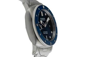 Thumbnail von Panerai Submersible Blue Notte Stahl Automatik Herrenuhr Ref. PAM01068 B&P 2023
