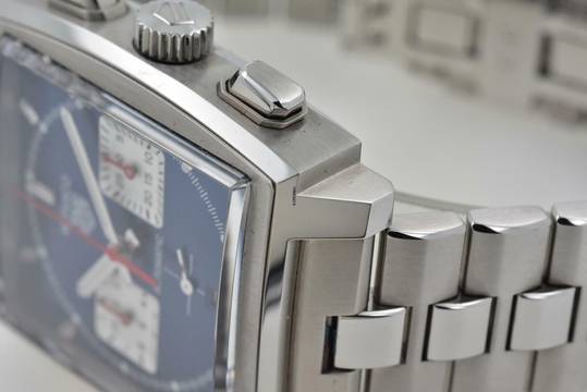 TAG Heuer Monaco Chronograph Heuer 02 Blue Dial Bracelet CBL2111.BA0644  