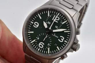 Thumbnail von Sinn 756 / 757 Die Jagduhr Limited Edition to 100pcs Green Dial Chronograph