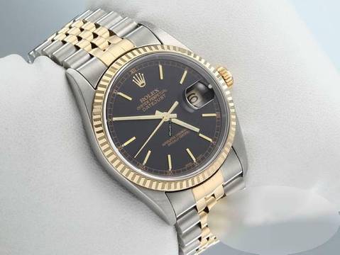  Rolex Datejust 36 36mm 16233 2002 Stahl Gelbgold 750 Automatik Stainless Steel 18kt Yellow Gold Jubilé-band Chronometer Oyster White Dial  