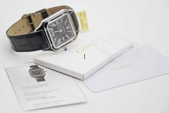 Thumbnail von Cartier Santos Dumont Black Lacquer perfektes Fullset mit Cartier Garantie bis 2031