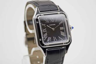 Thumbnail von Cartier Santos Dumont Black Lacquer perfektes Fullset mit Cartier Garantie bis 2031