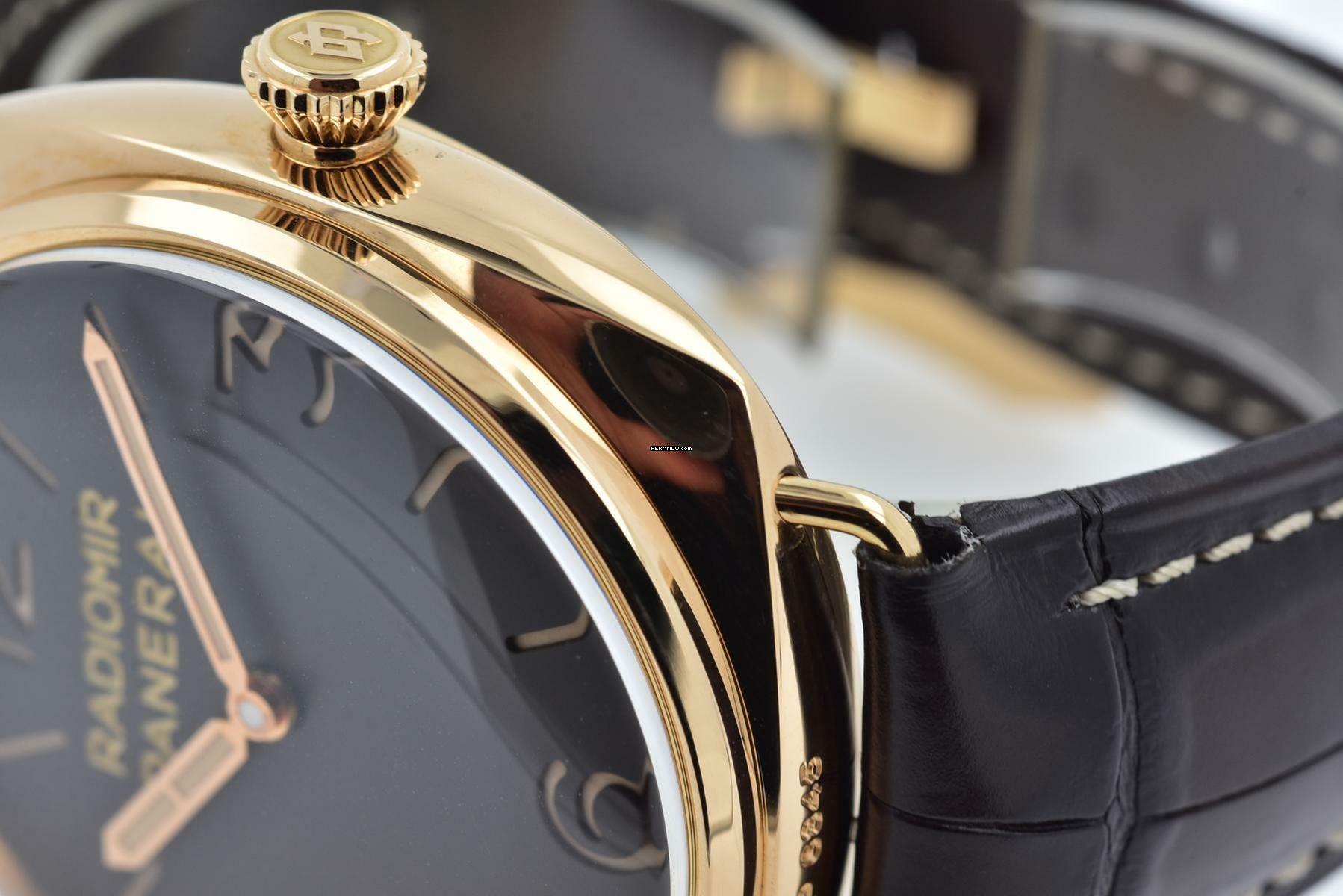 Panerai Radiomir 3 Days Oro Rosa 18k Roségold Rose Gold PAM 379 PAM00379