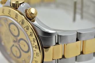 Thumbnail von Rolex Daytona Cosmograph Zenith 18k gold steel Gold Diamond Dial 16523