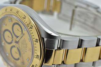 Thumbnail von Rolex Daytona Cosmograph Zenith 18k gold steel Gold Diamond Dial 16523