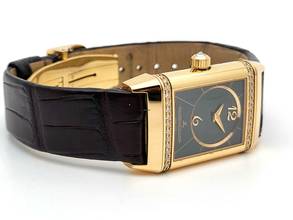 Thumbnail von Jaeger-LeCoultre Reverso Duetto 18 Kt. Gold black and white diamonds