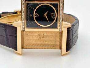 Thumbnail von Jaeger-LeCoultre Reverso Duetto 18 Kt. Gold black and white diamonds