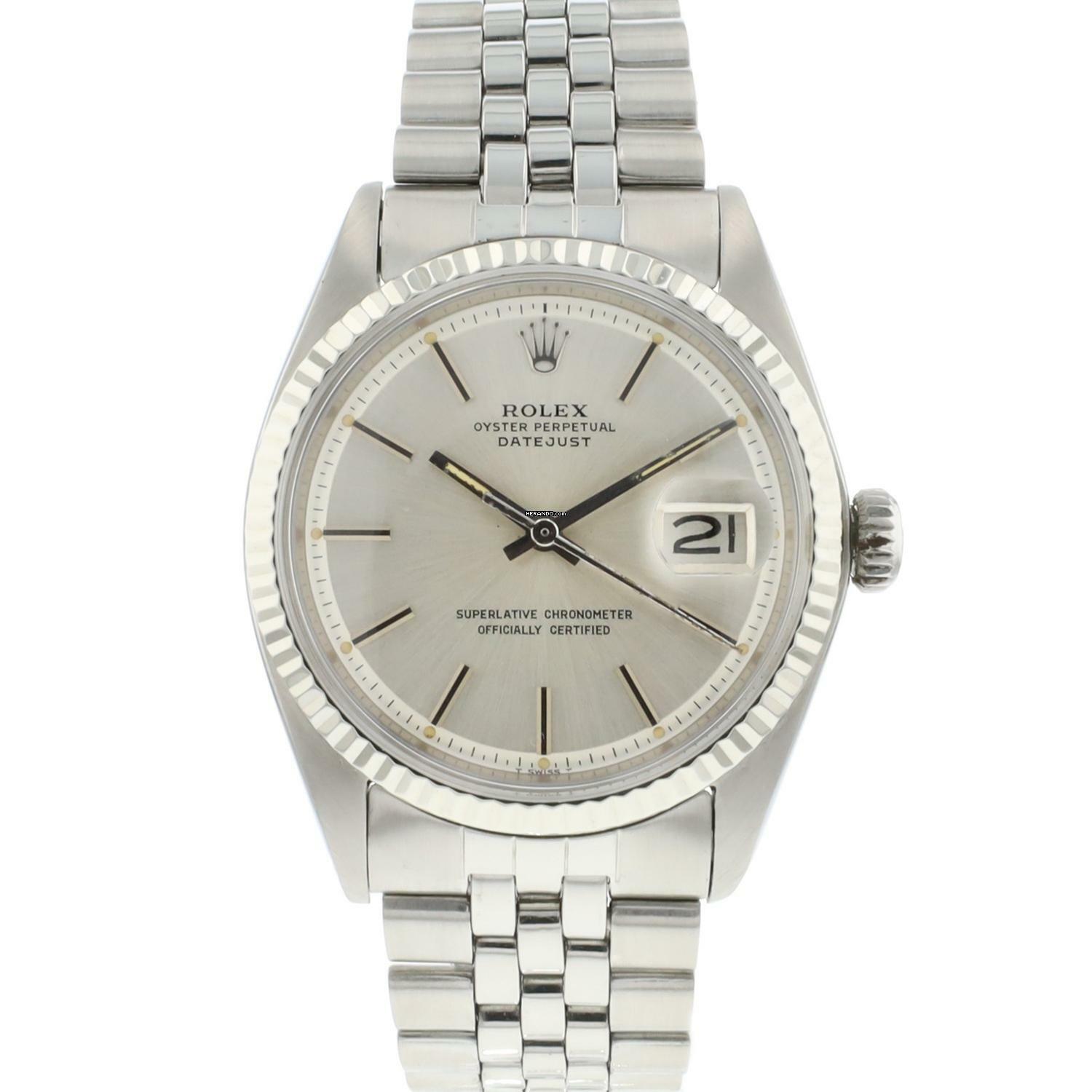 Rolex Datejust 36 Jubilee Fluted Silver Dial