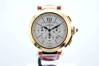 Thumbnail von Cartier Pasha Chronograph 42mm - Yellow Gold - With Box And Papers 2861 2009