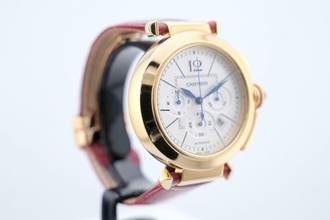 Thumbnail von Cartier Pasha Chronograph 42mm - Yellow Gold - With Box And Papers 2861 2009