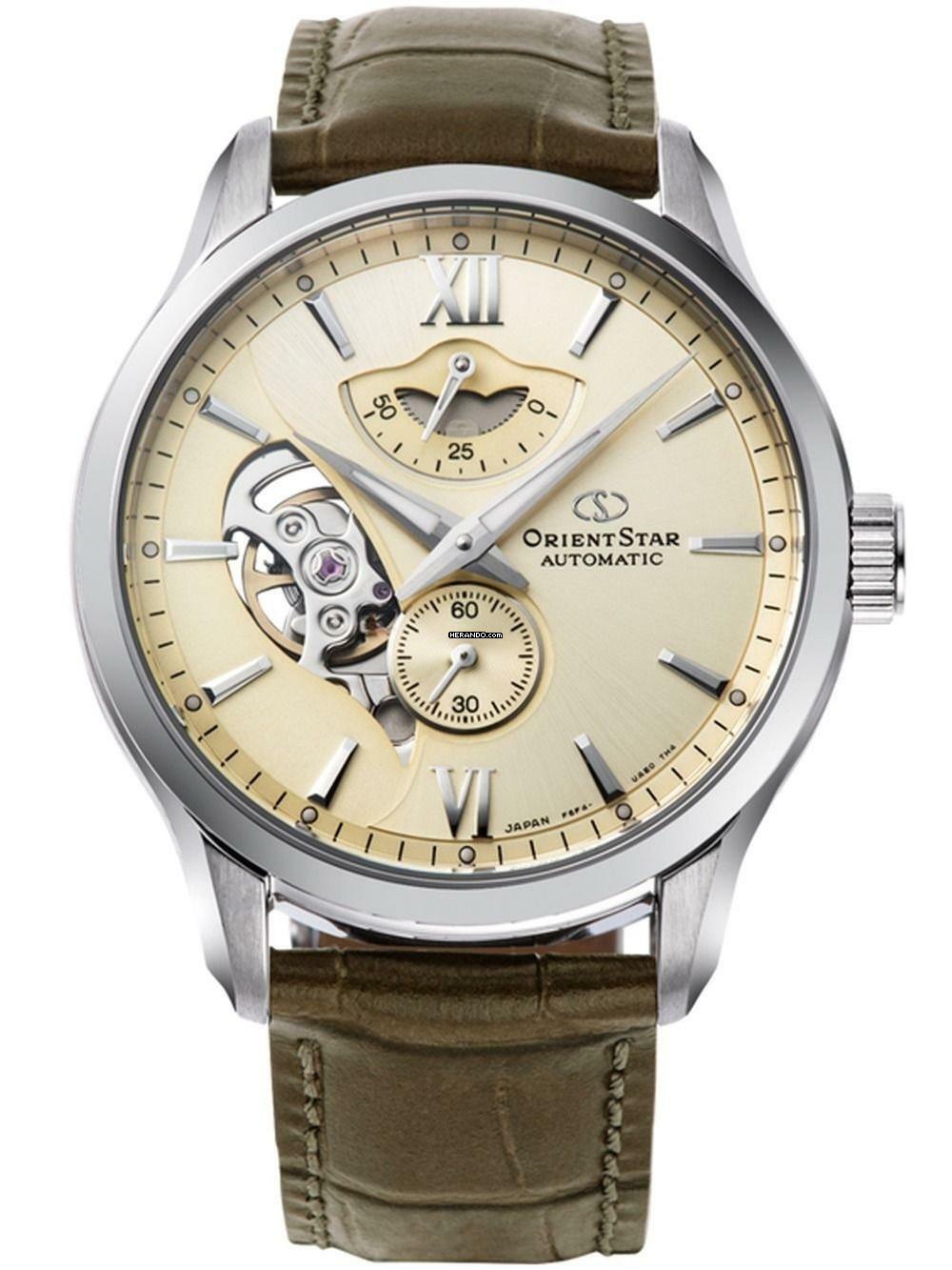 Orient Star RE-AV0B10G00B Herrenuhr Contemporary Skeleton 41mm 10ATM