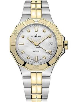  Edox 53020-357JM-NADD Delfin Diver Damenuhr 38mm 20ATM  