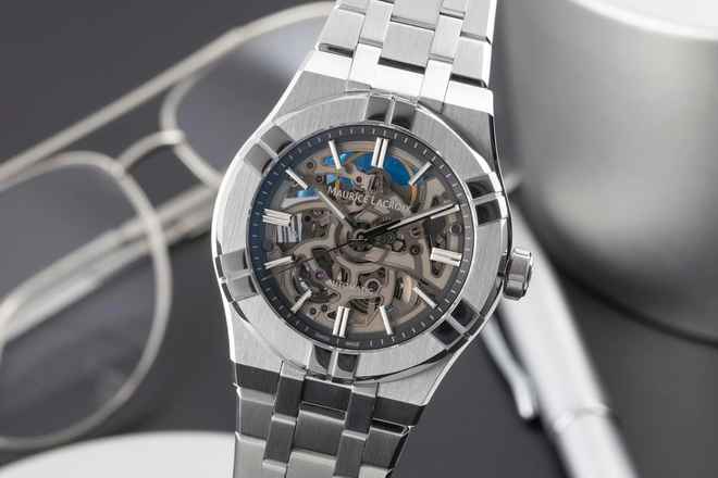  Maurice Lacroix AIKON Skeleton Stahl Automatik Ref Al6007-SS002-030-1 B&P 2024 