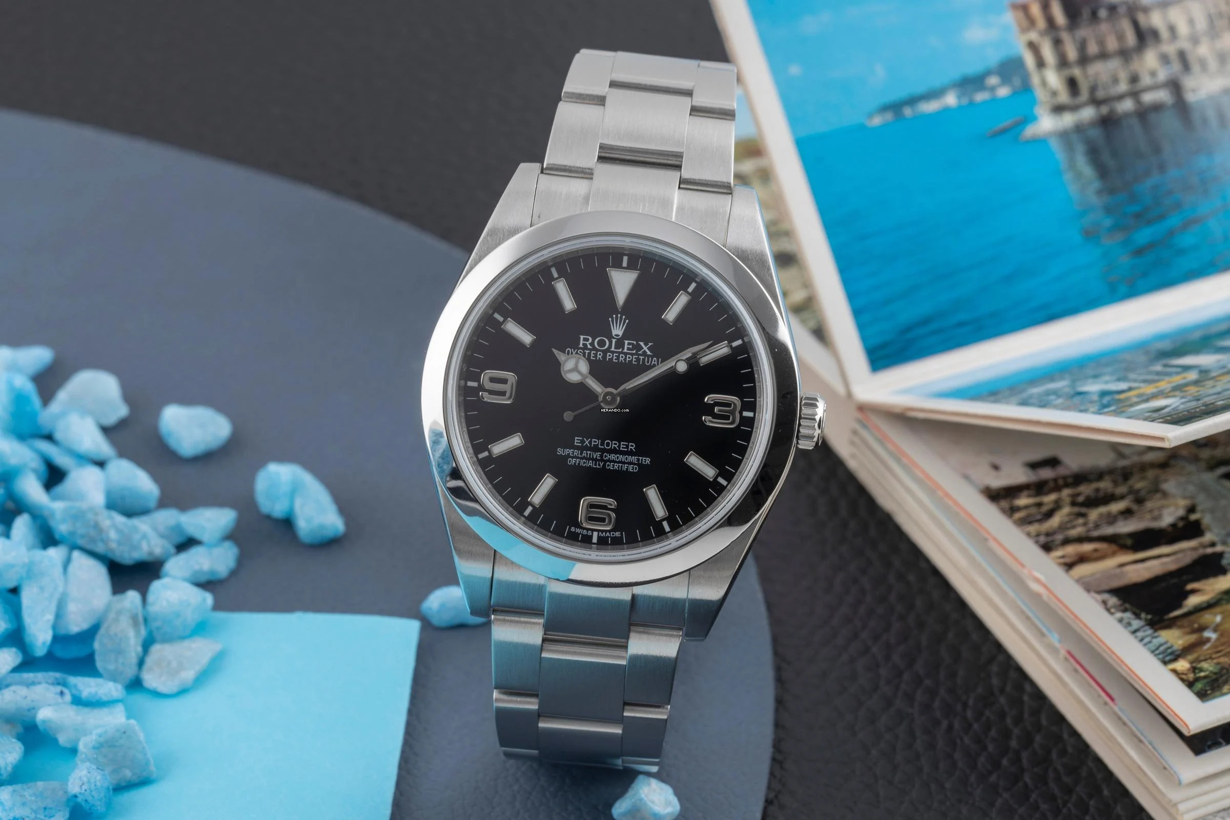 Rolex Explorer 39 Oyster Perpetual Edelstahl Automatik Ref. 214270 B&P 2011