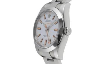 Thumbnail von Rolex Milgauss White Dial Oyster Edelstahl Automatik Herren Ref. 116400 B&P 2014