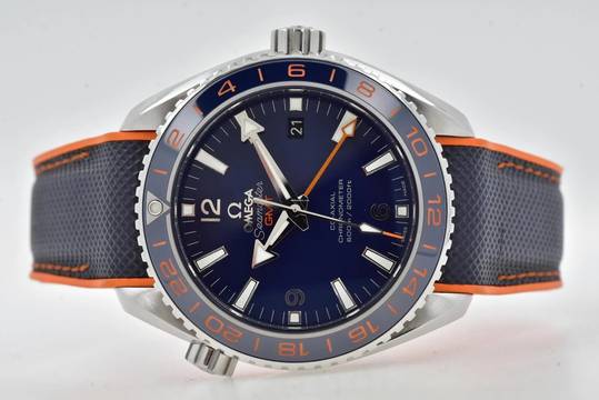  Omega Seamaster Planet Ocean GMT Good Planet 43.5mm Blue Blau 23232442203001 