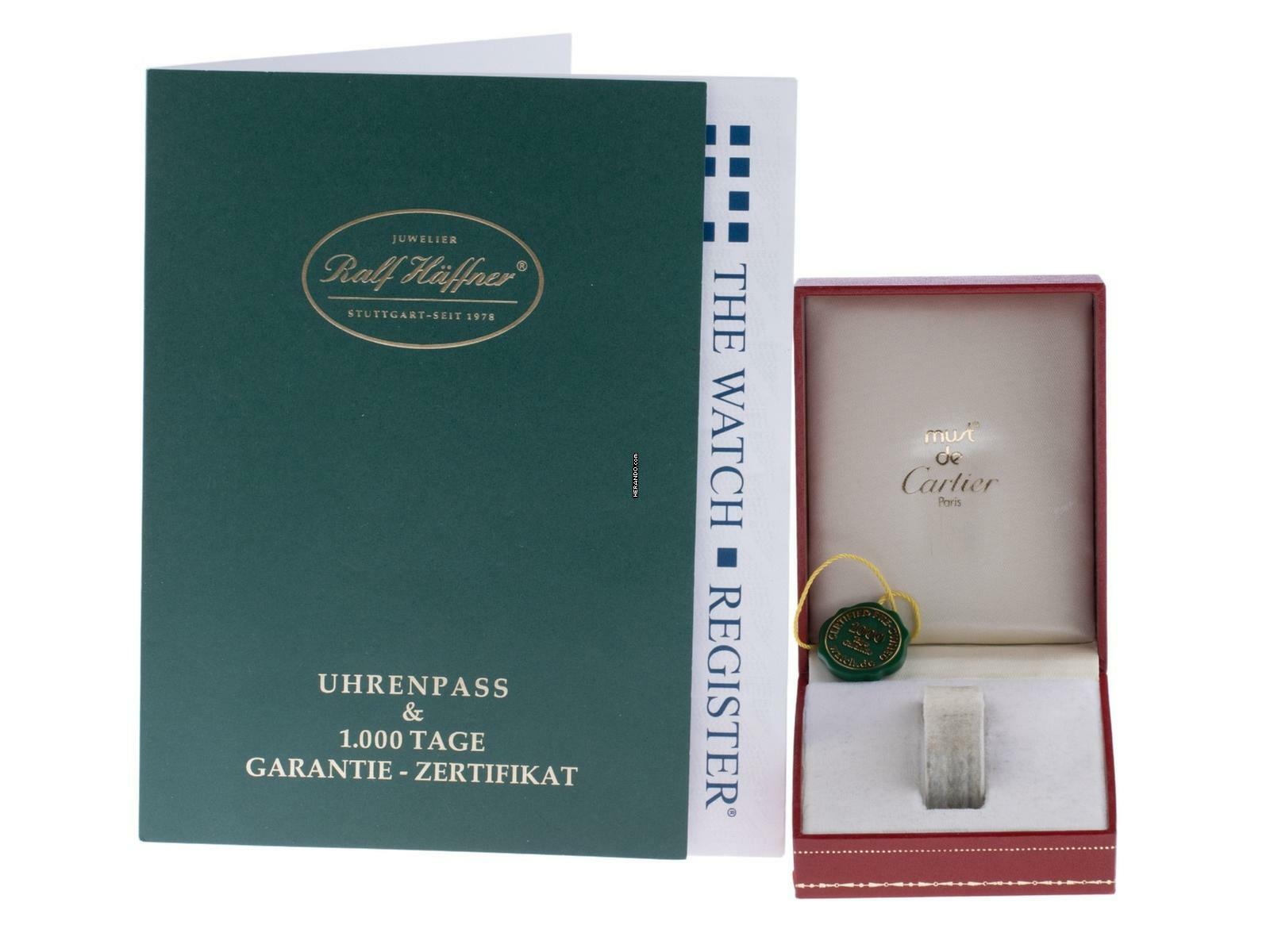 Cartier 21 Must de Cartier Ref.125000P original Box sehr gut Vintage