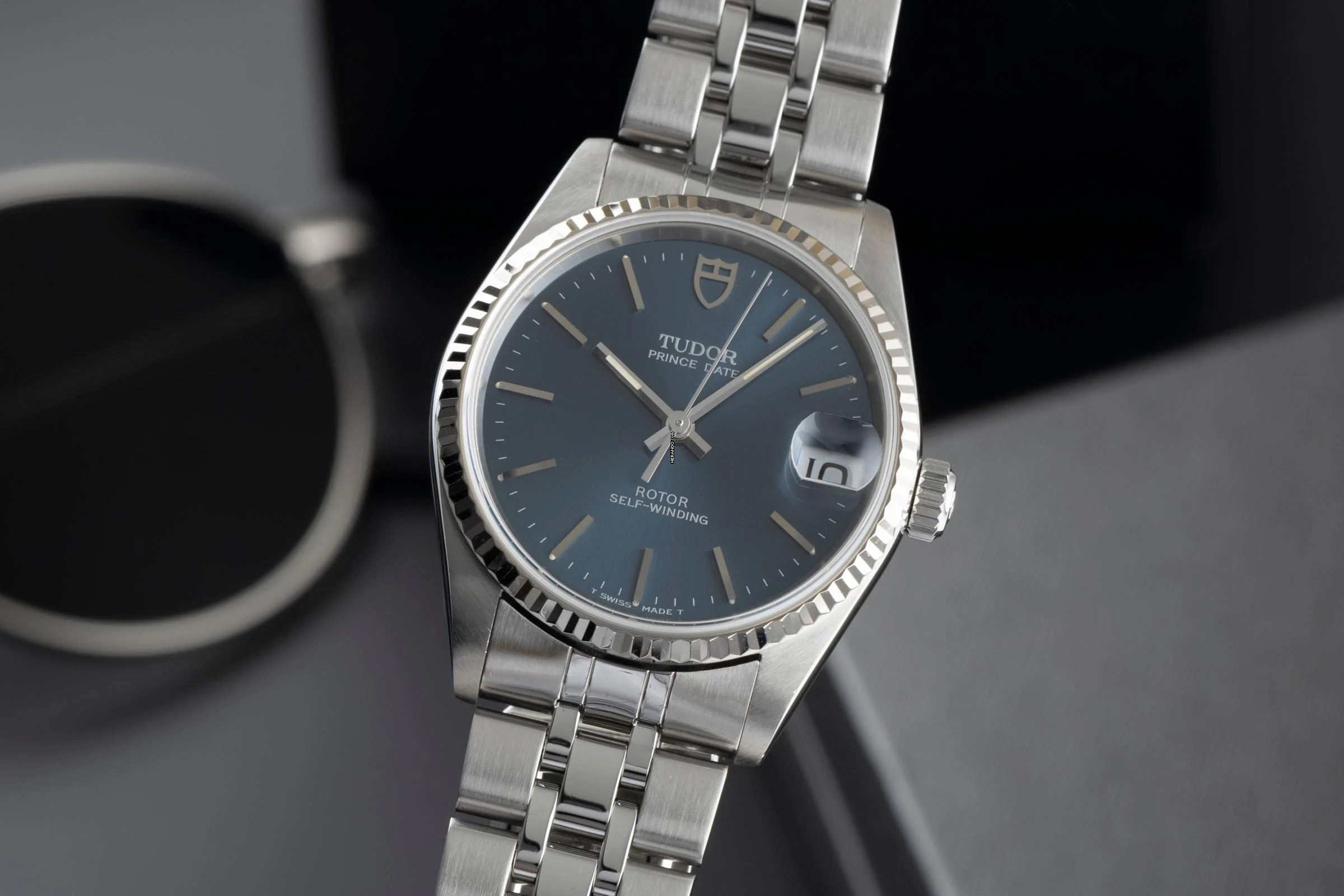 Tudor Prince Date Stahl / Weissgold Automatik Damenuhr Ref. 72034