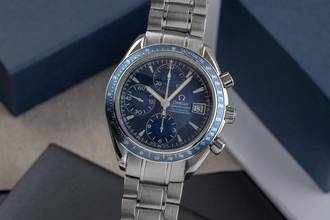 Thumbnail von Omega Speedmaster Date Chronograph Automatik Stahl Herrenuhr Ref. 3212.80.00