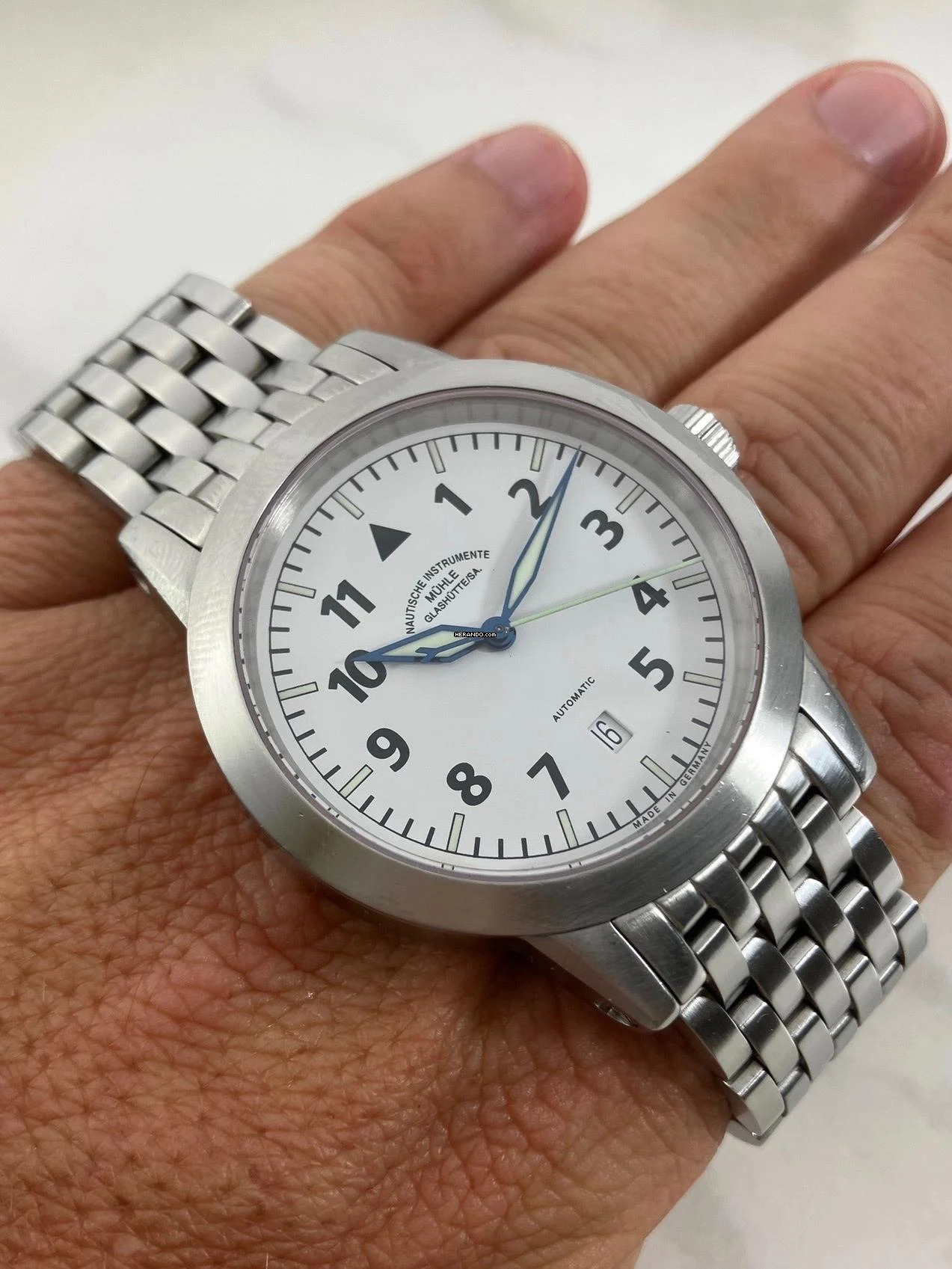 Mühle Glashütte Big Sports M12 Special Model / Date at 6 / B + P