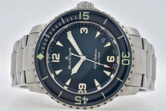  Blancpain Fifty Fathoms Titanium Blue Dial 5010-12B40-98S 