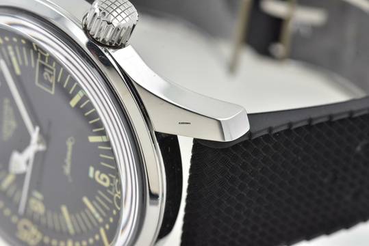  Longines Legend Diver Heritage Legend Diver L37744509 Black Dial Rubber strap 