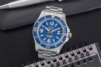 Thumbnail von Breitling Superocean Stahl Automatik Herrenuhr Ref. A17367D81C1A2 Papiere 2021