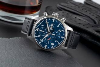 Thumbnail von IWC Fliegeruhr Chronograph Le Petit Prince Stahl Automatik Ref IW377714 B&P 2017