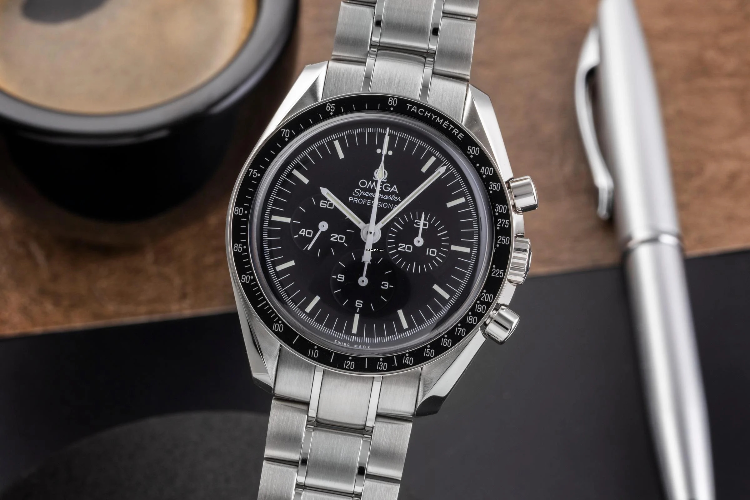 Omega Speedmaster Professional Moonwatch Chronograph Handaufzug Ref. 311.30.42.30.01.005 B&P