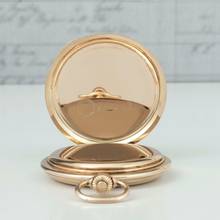 Thumbnail von A. Lange & Söhne Full Set Glashütter Sprungdeckel Taschenuhr Royal mit Perlenrand 14k Gold 1908 Zertifikat vom Uhremnuseum in Glashütte Original Leder Etui