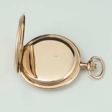 Thumbnail von A. Lange & Söhne Full Set Glashütter Sprungdeckel Taschenuhr Royal mit Perlenrand 14k Gold 1908 Zertifikat vom Uhremnuseum in Glashütte Original Leder Etui