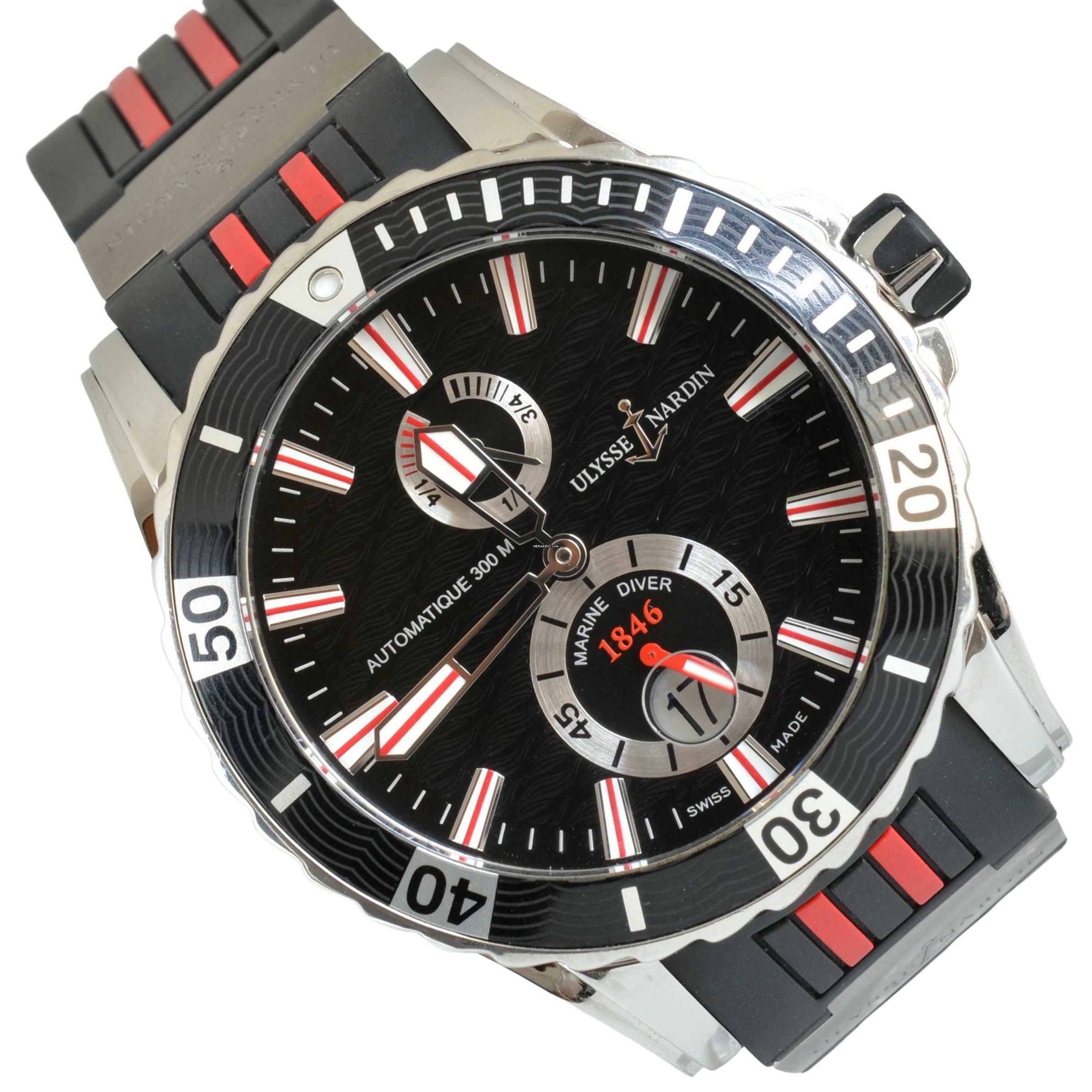 Ulysse Nardin Diver Chronometer Marine Diver Chronometer black dial Full Set like NEW