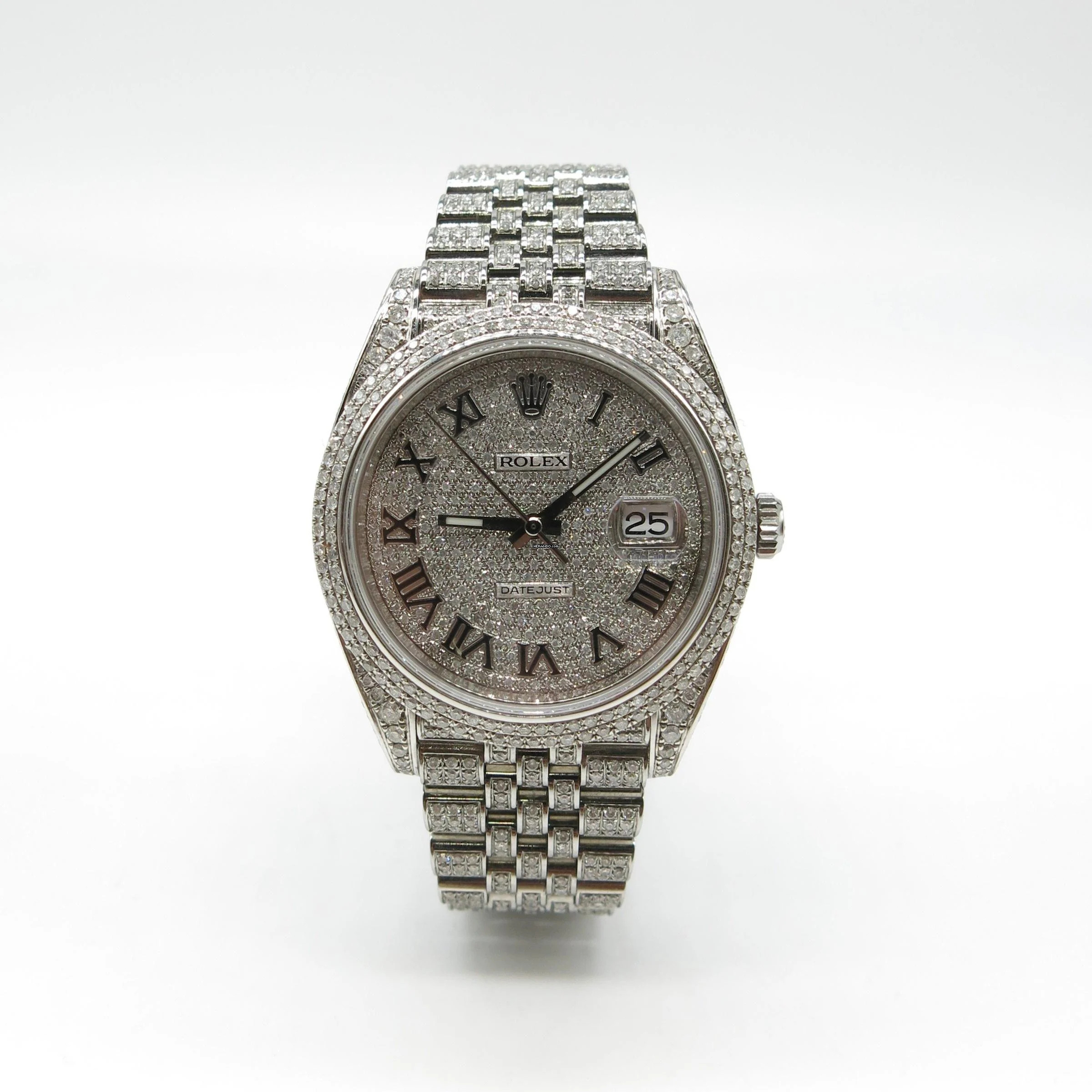 Rolex Datejust 41 Ice-Out mit Diamanten - ref.126300 - Stahl - Ø 41mm - Jahr: 2021 Fullset