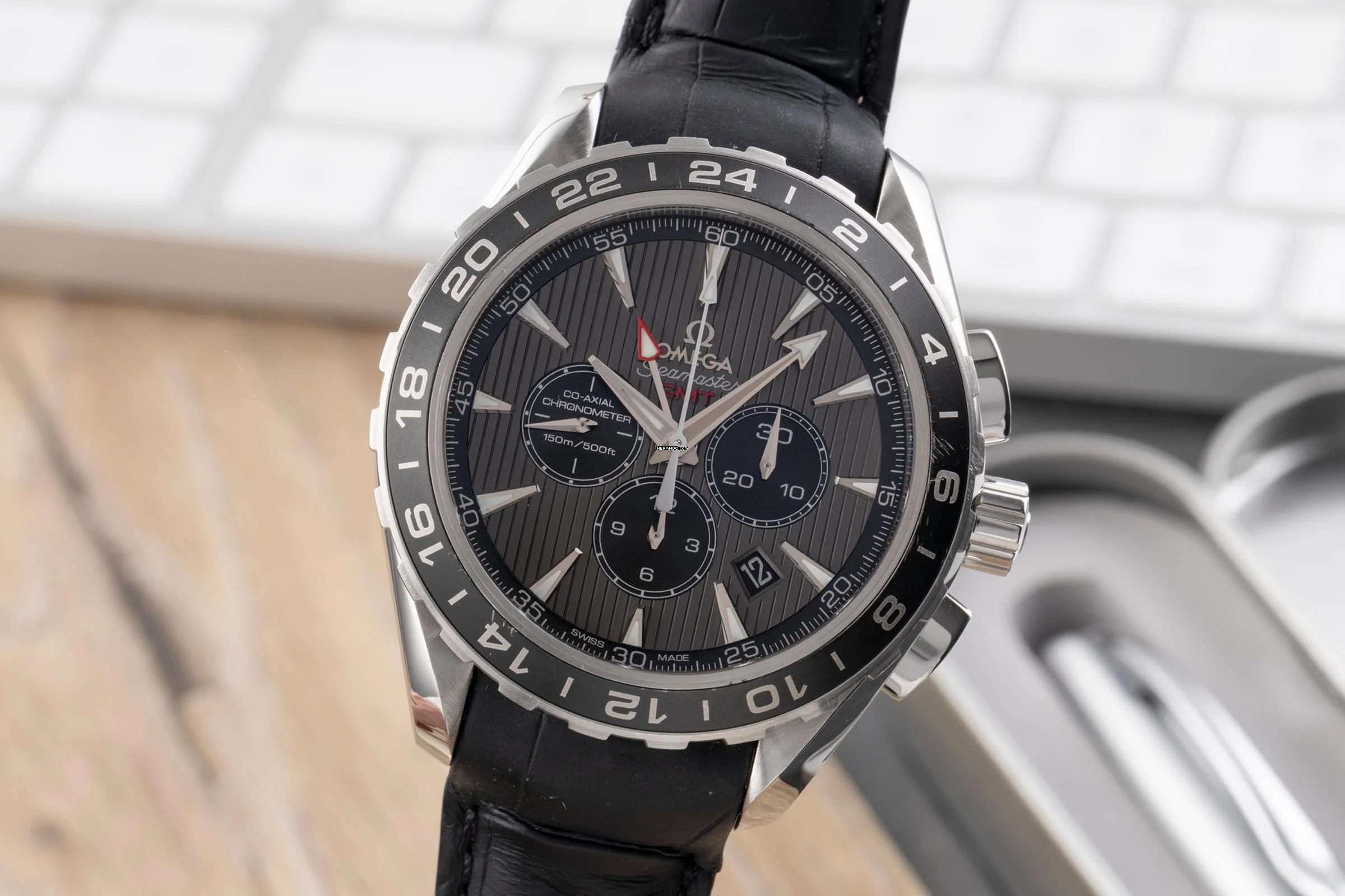 Omega Seamaster Aqua Terra GMT Chronograph Stahl Automatik 231.13.44.52.06.001