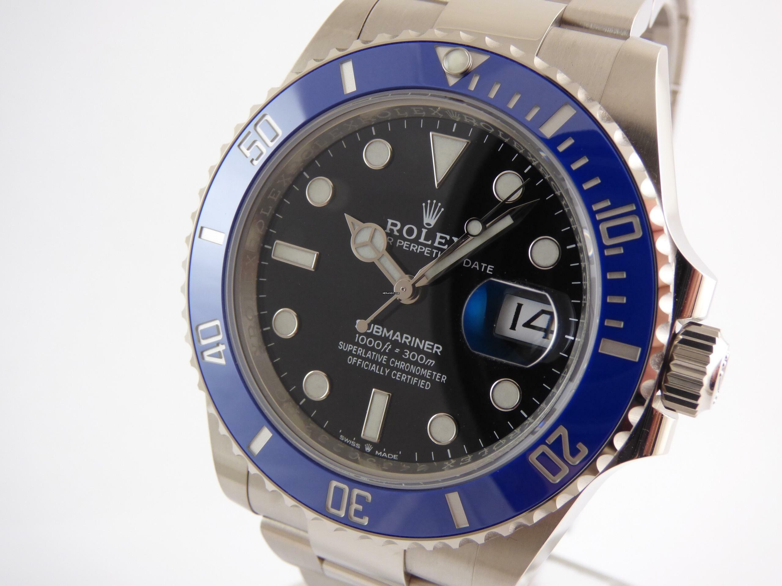 Rolex Submariner Date whitegold